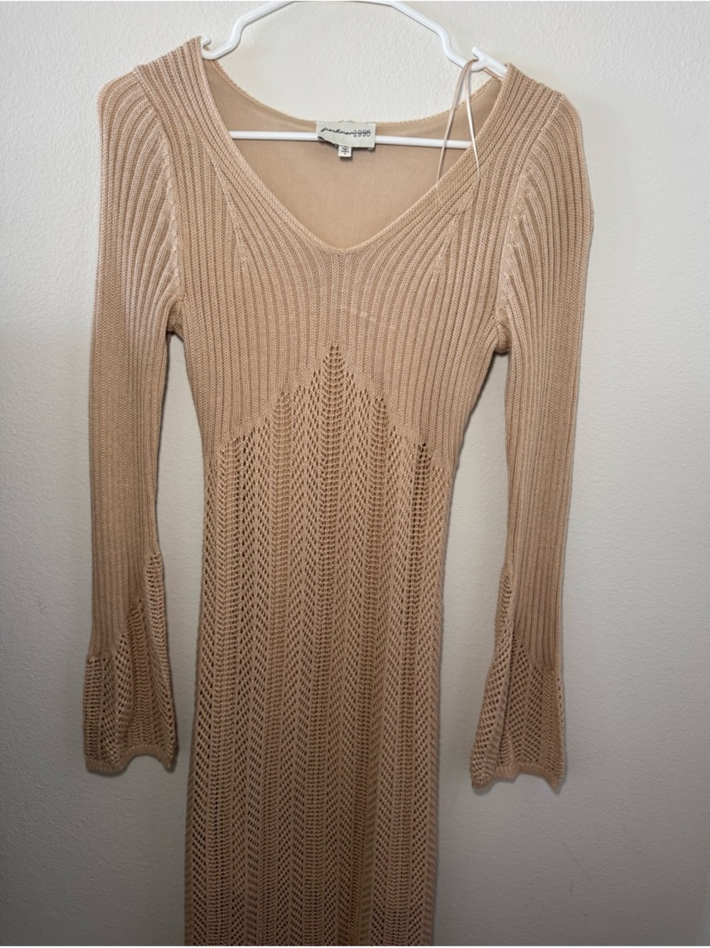 Freshman 1996 Long Sleeve Knit Bodycon Maxi Dress - Picture 2 of 4
